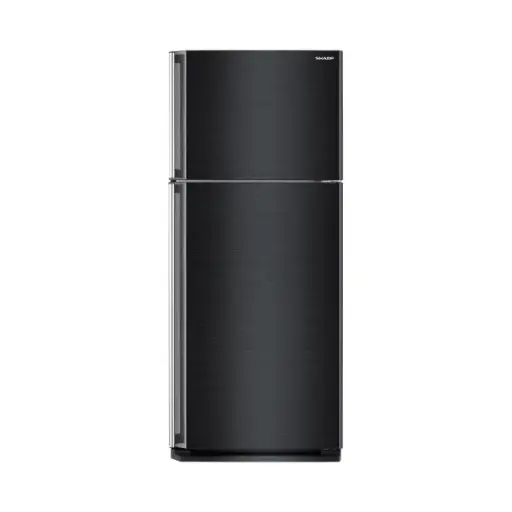 ﻿Sharp refrigerator, 2 doors, 18 feet, black﻿