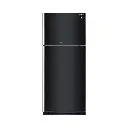 ثلاجه شارب انفرتر نوفروست باب زجاجى اسود 450 لتر أسود SJ-GV58G-BK 