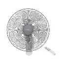 مروحه تورنيدو حائط 16 بوصه ريموت موديل TWF-30