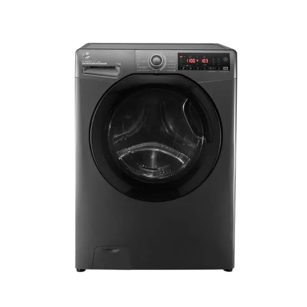 Hoover Automatic Front Load Washing Machine, 7 kg, Inverter Motor, Silver, H3WS17TMF3R-ELA