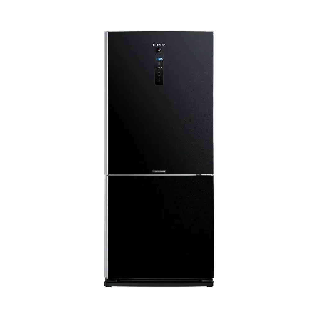 ثلاجه شارب 2باب فريزر سفلي 558لتر انفنتر اسود SJ-PV73K-BK
