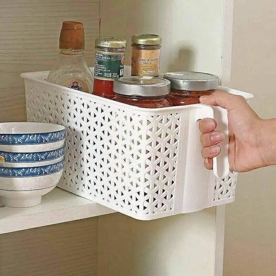 Large rattan organizer