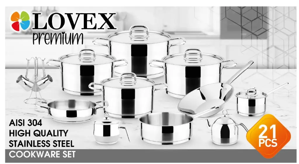 21-piece silver steel set 9900