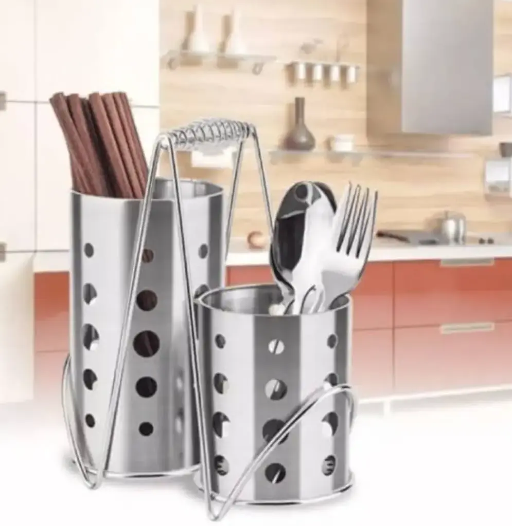 2-hole stainless steel spoon strainer