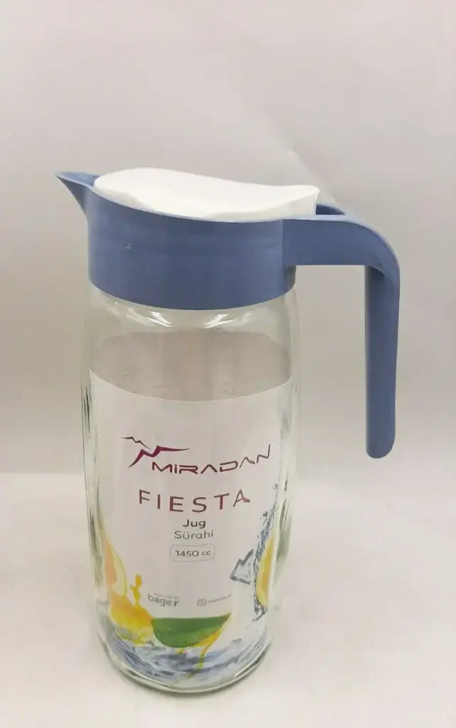 round beveled glass flask