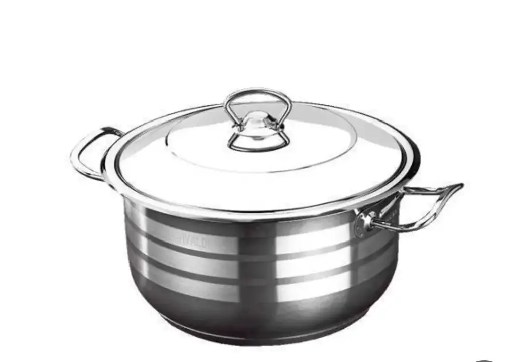 Turkish stainless steel viveled pot, size 36