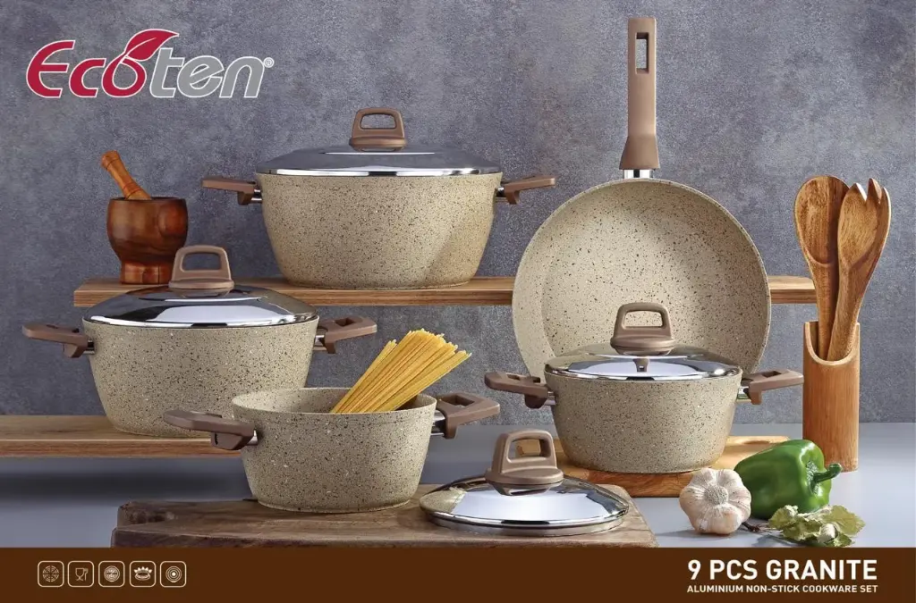 طقم تيفال / جرانيت 9 ق / 2750