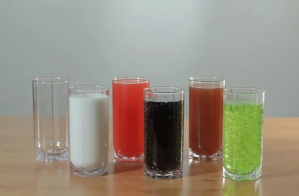 6-piece tall acrylic juice cup
