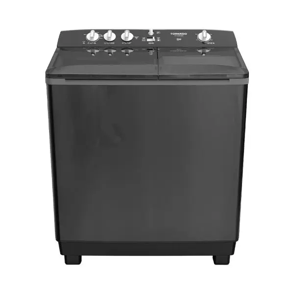 Tornado washing machine, half tub, 7 kg, metal body, black color TVH-HM07T(BK)