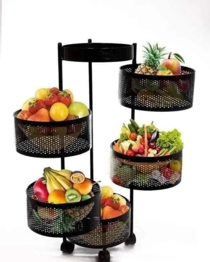 Turbo metal 5-drawer round 650