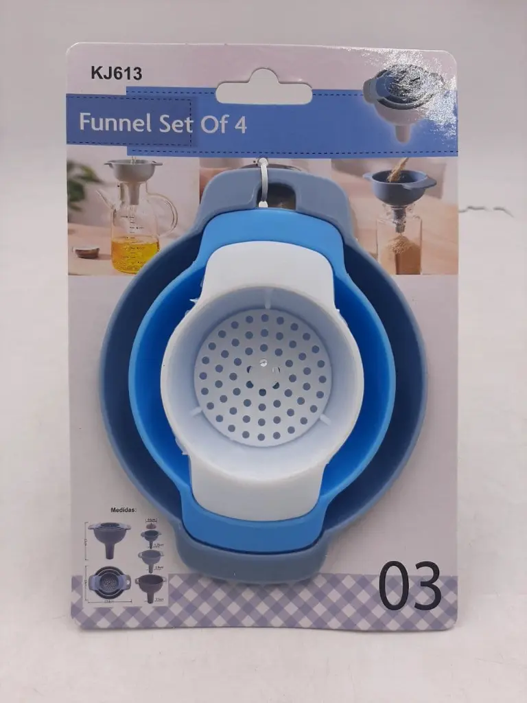 3-piece plastic funnel