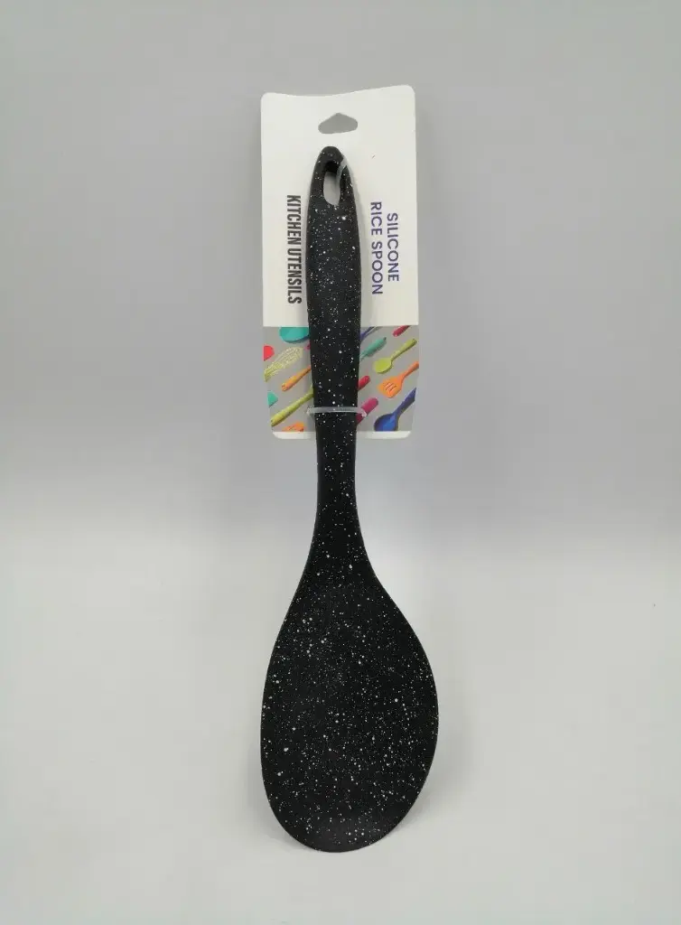 Silicone spoon * Black silicone