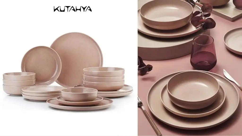 24-piece Kutahya Turkish dinner set
