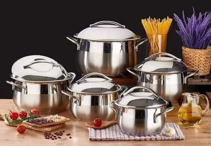 Bonasera stainless steel cookware set, 10 pieces, 28 cm pot