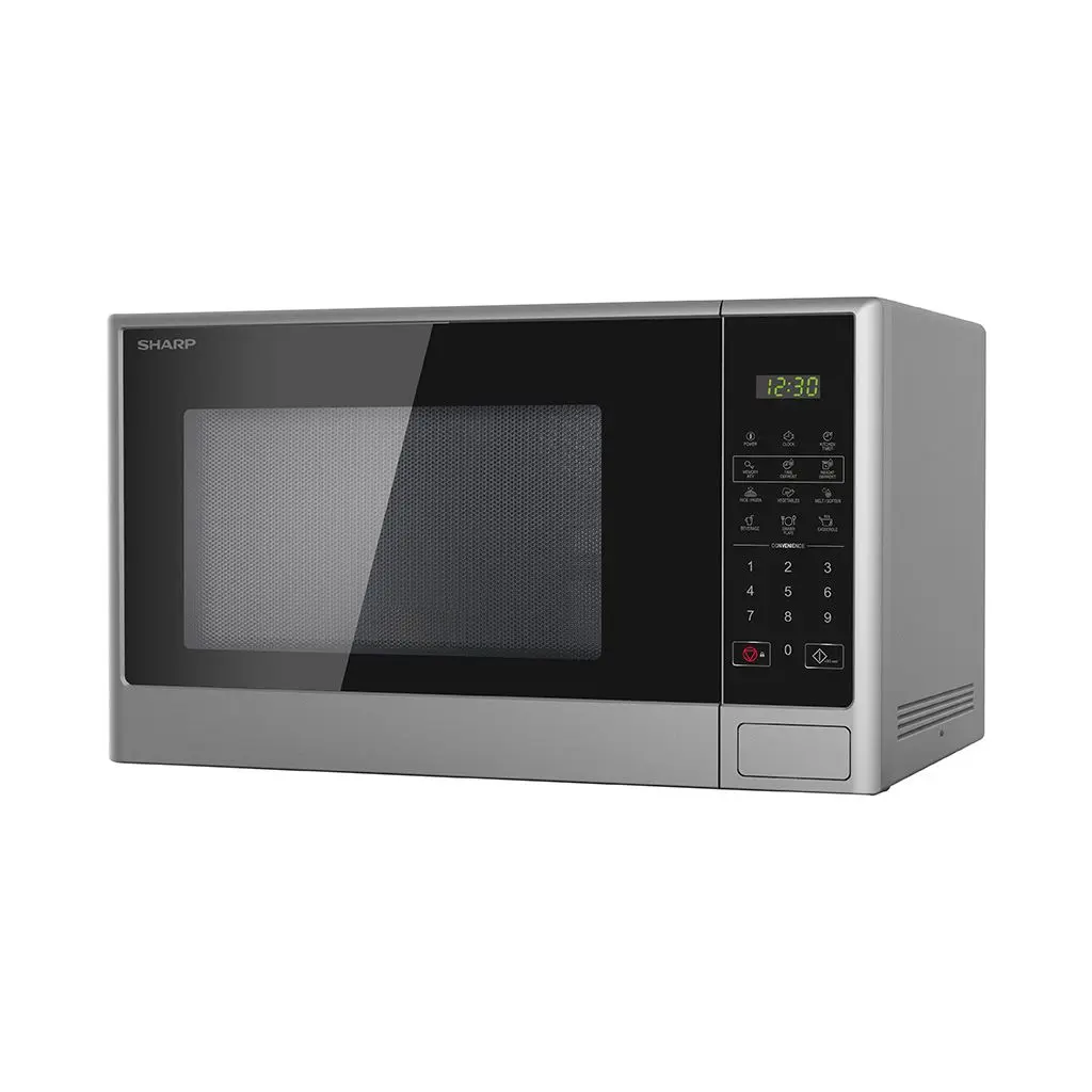 SHARP Microwave Solo 28 Liter 1100 Watt 9 Menus Silver R-280CR(S)