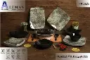 طقم ميلامين مربع لوكس 38ق