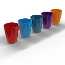 كوب مدور الوان