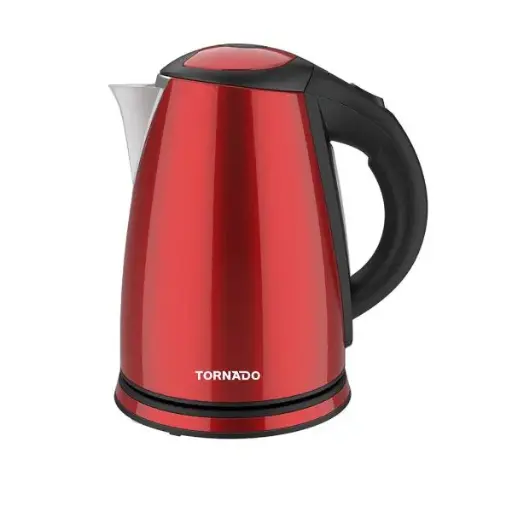 [TKS-2218R] غلايه تورنيدو 1.8 لتر استانلس احمر