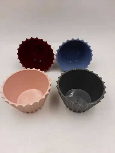 [20187_223520187010] Small conical colored bowl