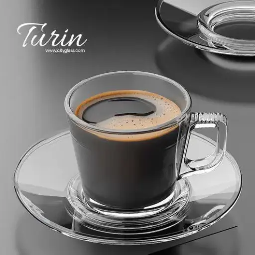 [20287_223520287010] Plain Americano Tea Mug with Saucer