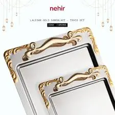 [20751_223520751010] طقم صوانى نهير تركى lalezar gold
