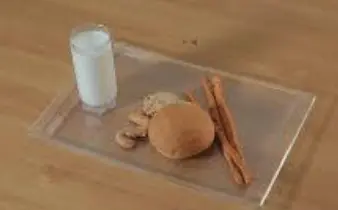 [20790_223520790010] Large rectangular acrylic tray in the shape of wood