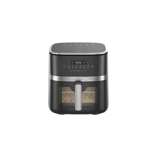 [AF-085SD] قلايه بلاك اند وايت 8.5لتر مربعه ديجيتال