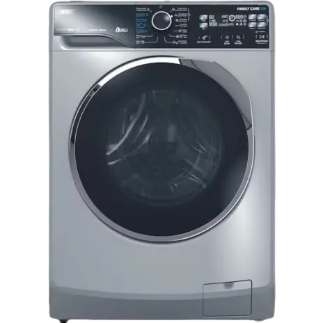 [419 ZWF8221SL7] غساله زانوسى فول اوتوماتيك 8 كيلو سيتم ماكس فضى باب اسود كروم انفرتر ZWF8221SL7