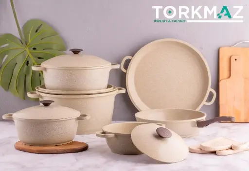 [22015] طقم حله دايكاست 12ق جرانيت