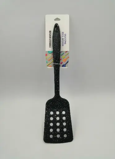 [22177] شياله سيليكون مستطيله مخرمه اسود 14845