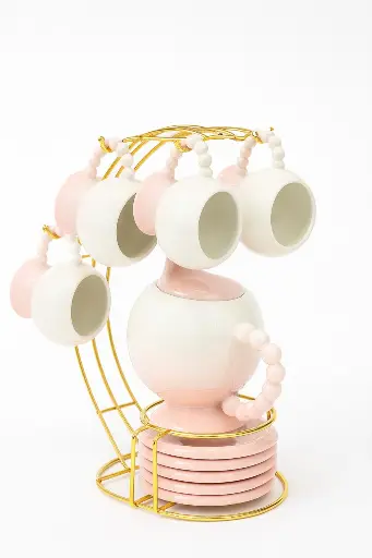 [22282] مج شاى بالطبق على حامل 0751/1175