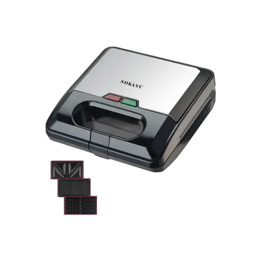 [KJ-303] صانع ساندوتش ميكر سوكانى 3*1 750 وات KJ-303