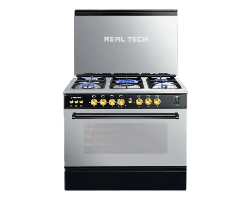 [900811] بوتجاز ريال تك روك 90سم اسود استيل ،مفتاح زهبي ، ديجيتال ، امان كامل