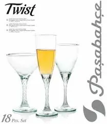 [222304] طقم كاس تركى تويست 18ق